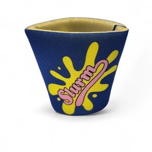 Futurama Slurm Collectible Can Cooler in Blue Yellow and Pink